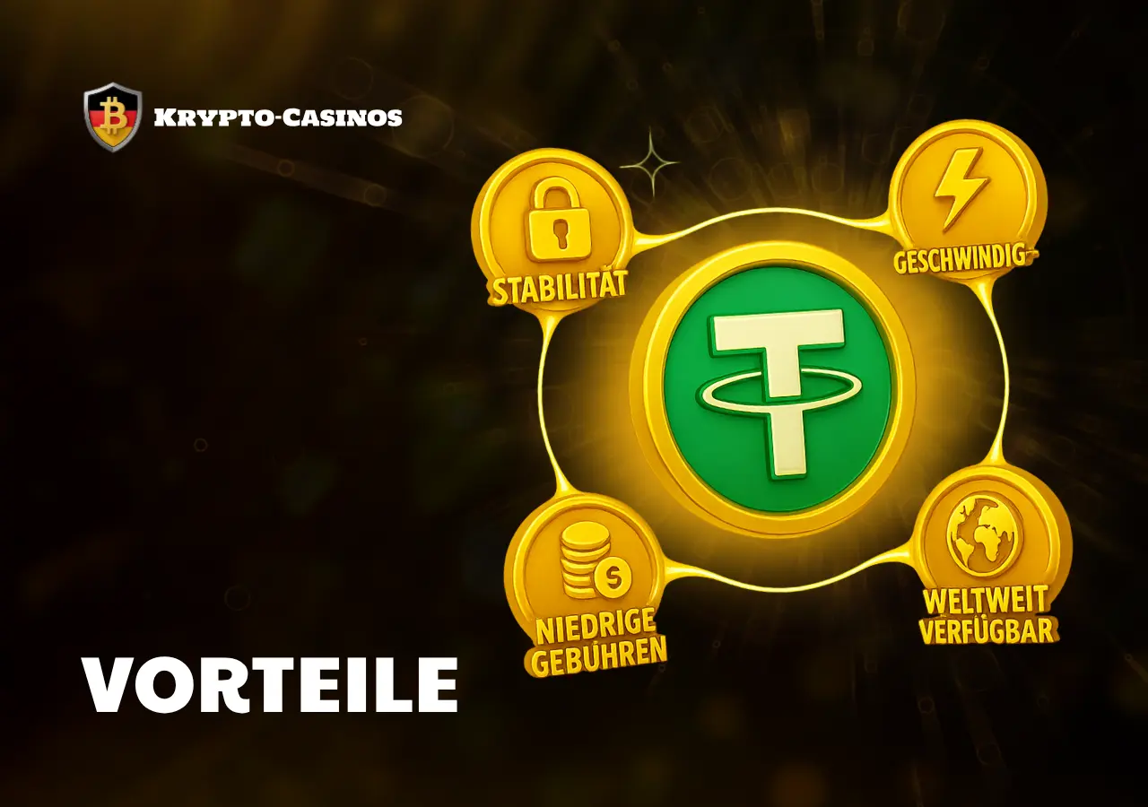 Vorteile des USDT Casinos liegen in Sicherheit und niedrigen Gebühren