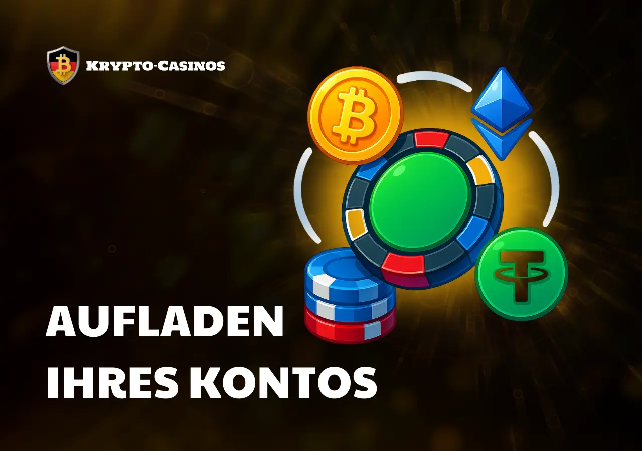 Krypto Einzahlung im Pokerraum